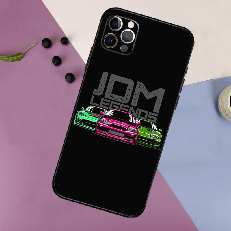 Japan JDM Auto Handyhülle Für iPhone 17 16 15 14 11 12 13 Pro Max Plus 12 13 mini 16e 17 Air Bumper Abdeckung