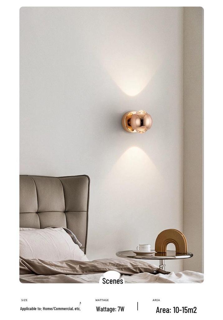 Modern Cream-Style Wall Lamp for Bedroom and Living Room