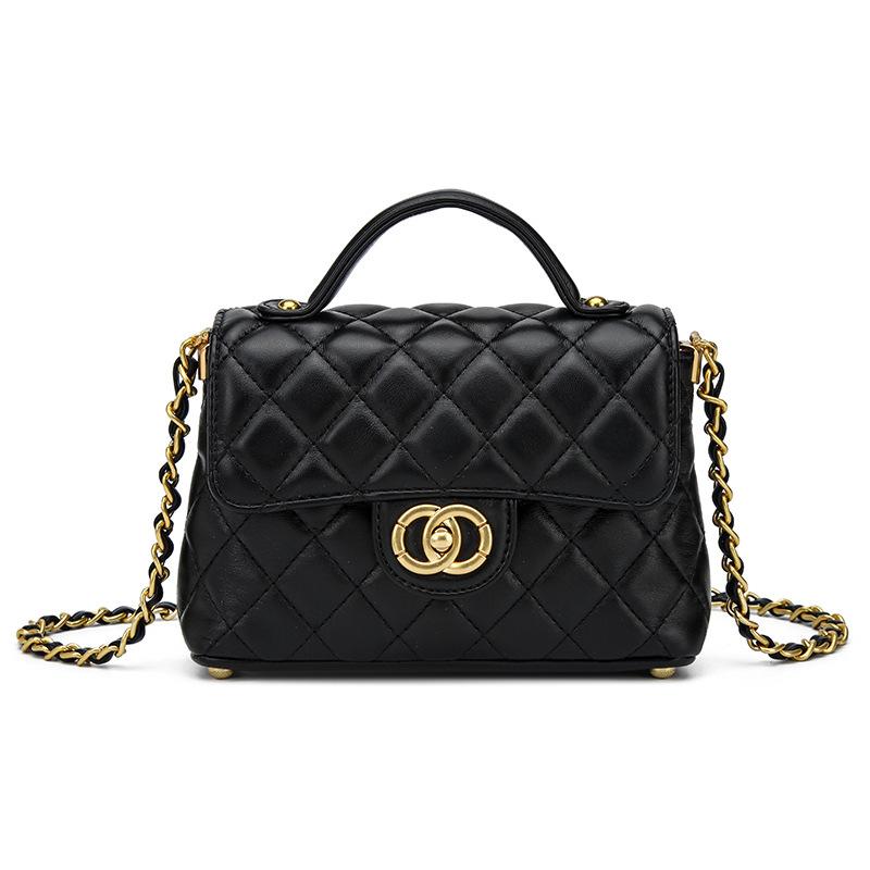 French Small Fragrance Style Diamond Chain Handbag Bag for Women Everyday Summer New Fashionable and Versatile One Shoulder Crossbody Bag