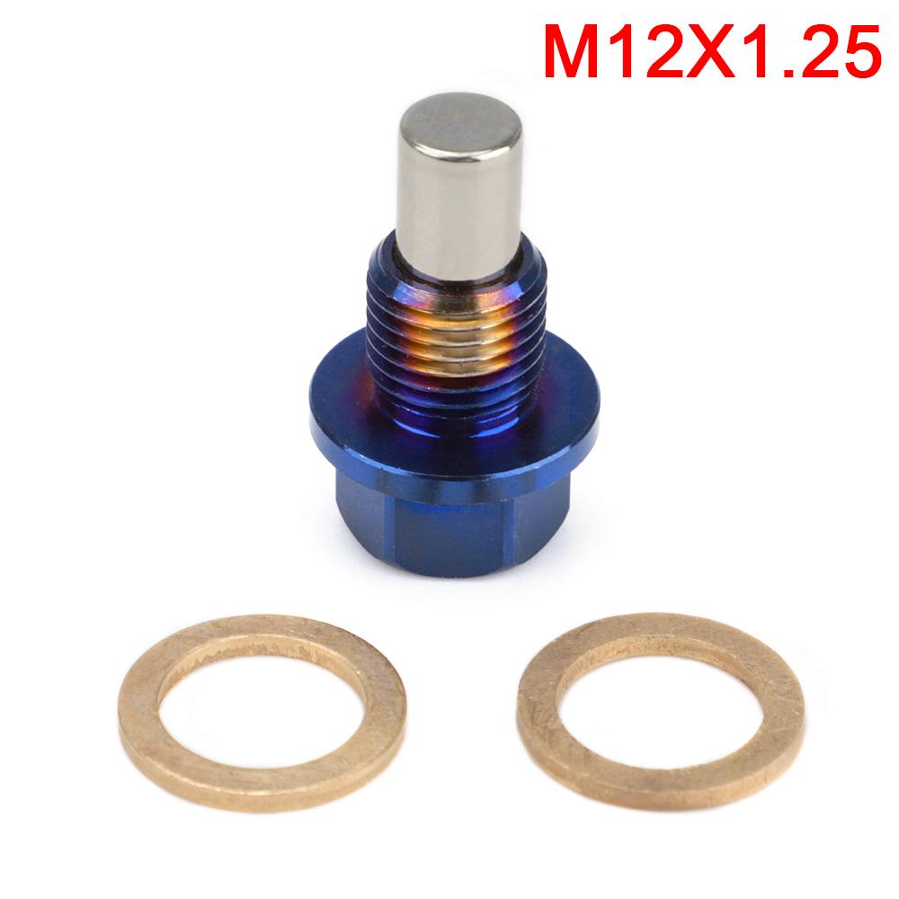 M12x1.25 M12x1.5 M14x1.5 Oil filter magnet Reusable Permanent Magnetism 5000 Titanium Alloy Magnetic renault magnet Drain Plug