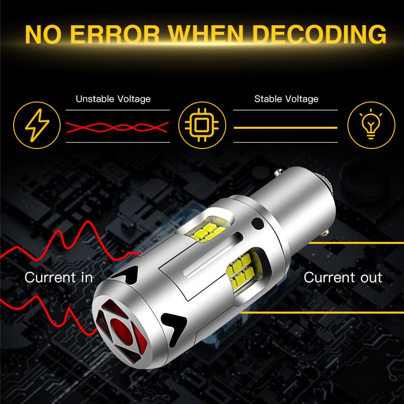 2pcs 2835 24-smd 1156 Bulbs P21W BA15S White LED Car Backup Reverse Lights For BMW 3-Series E46 E90 F30 F80 E34 E46 F34 E91 F31