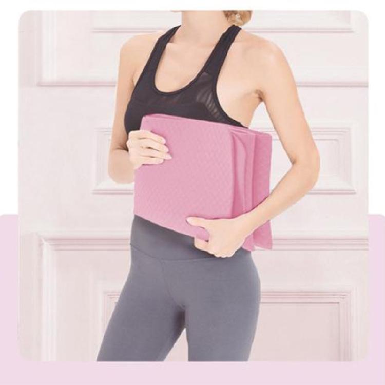 Foldable Travel Yoga Mat Lightweight Gym Mat Fitness Training Pilates Exercise Mat In/Outdoor Workout Yoga Mat for Women