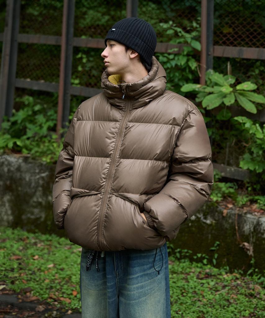 Minimalproject The Calm Bicolor Heavy Down Padded Jacket Mpj111 [Brown]