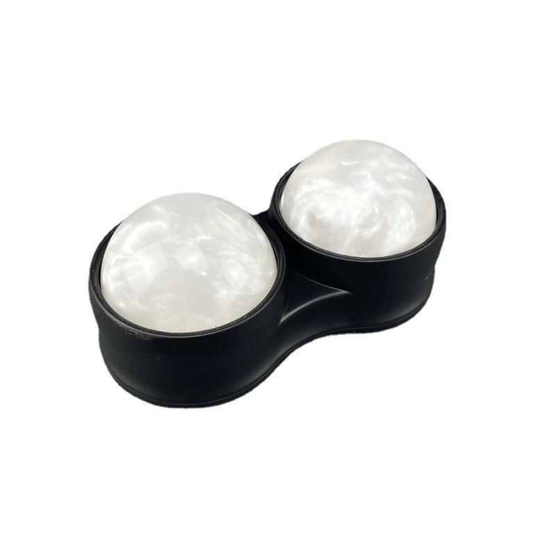 Dual Roller Resin Massage Ball for Muscle Relaxation and Fitness