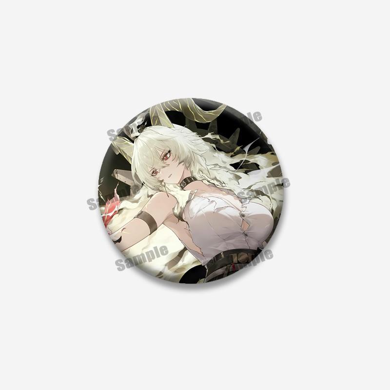 Anime Game Wuthering Waves Hiyuki Carlotta Enamel Pin Cartoon Figure Round Brooches Funny Lapel Badge Jewelry Gifts for Friends