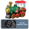 Kids Electric Locomotive Train Retro Colorful Light Music Children Spray Steam