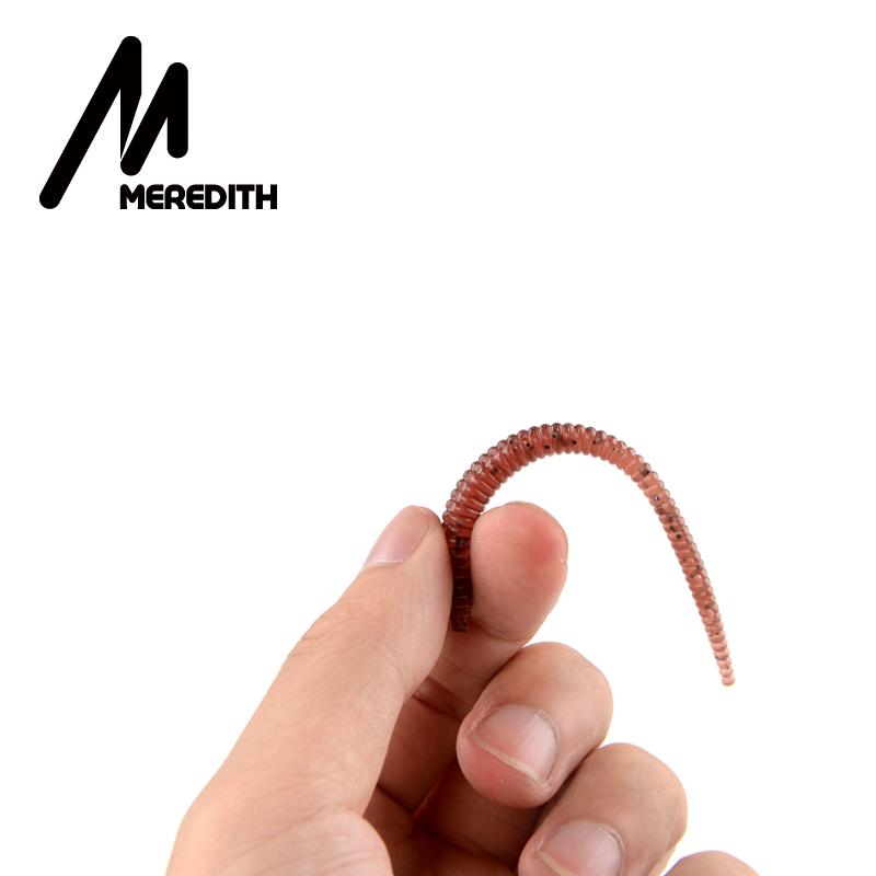 MEREDITH Forellenwurm Weichköder 60mm/0,4g 50 Stück & 80mm/1,12g 20 Stück Langsam sinkend Hecht Barsch JXC06