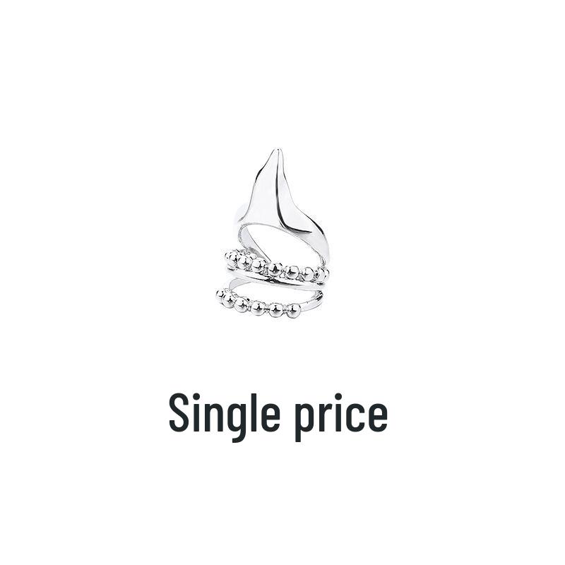 Elegante Quasten Elfenohrmanschetten: Kein Piercing, Mehrlagiges Perlen- und Kettendesign