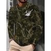 Herren Rundhals Langarm Fischschuppenmuster Druck Lässiges Oberteil Mode Trendig Schlanke Passform Basisschicht Herbst Neu Jugendlich Attraktiv Vielseitig Pullover