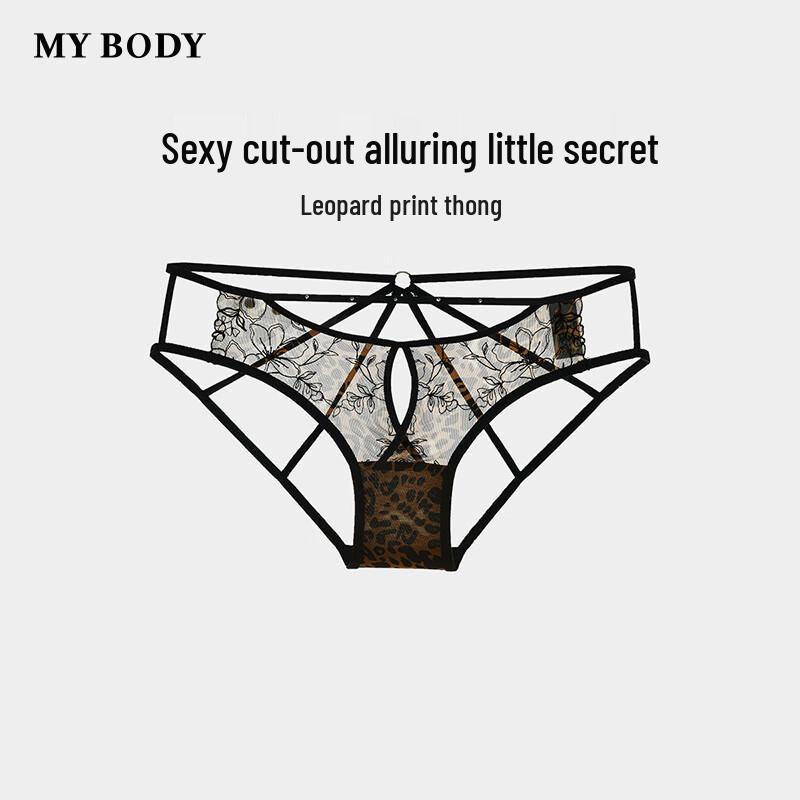 

Женский сексуальный стринги с низкой посадкой с леопардовым принтом L