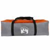 Camping Tent with Roof Gray and Orange 275 x 230 x 140 cm Taffeta