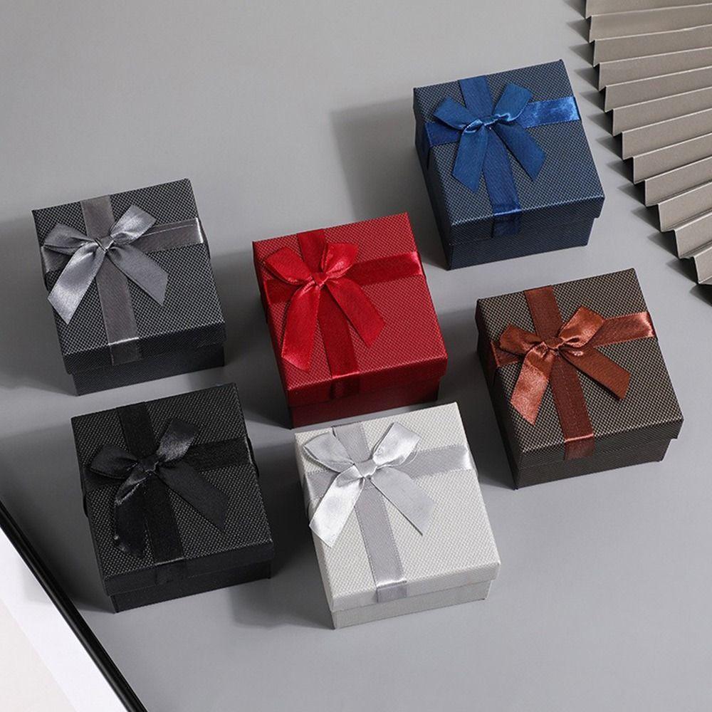 Dustproof Gift Packing Box Bowknot Design Gift Show Case Jewelry Packing Case Gift