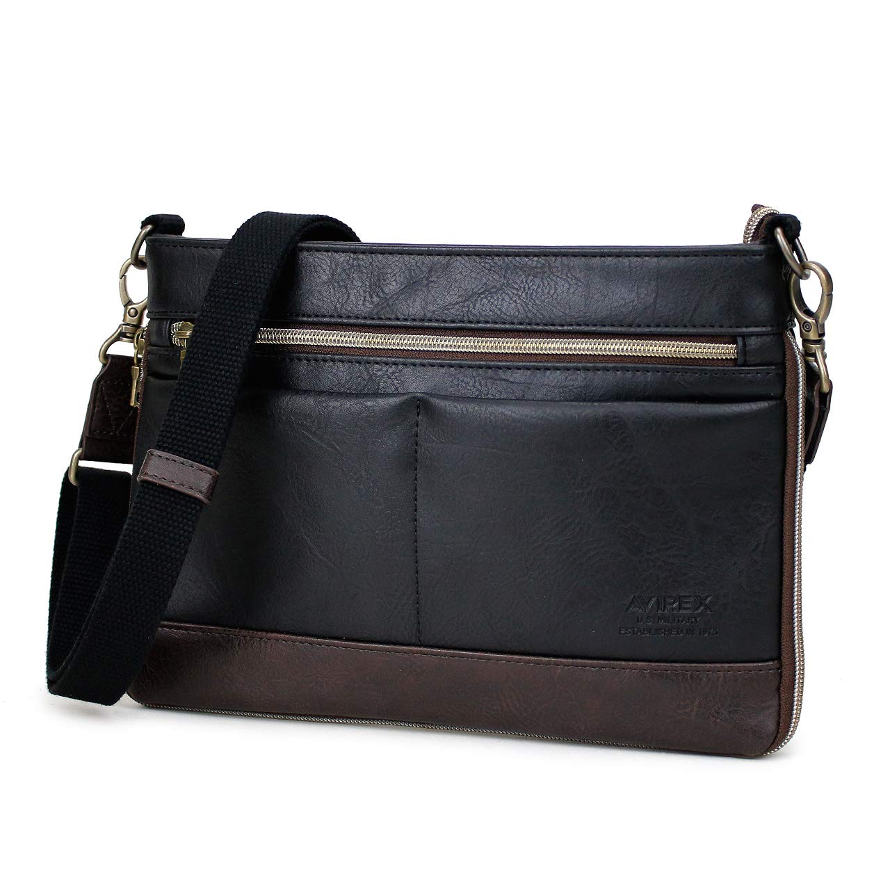 AVIREX Larga Mini Shoulder Bag Sacoche 2WAY AX2030 black