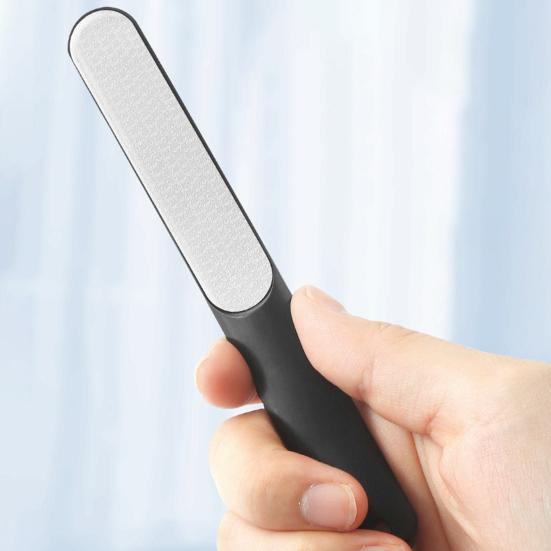 1/2/3Pcs Stainless Steel Nail File Pointed Tip Non-Slip Ergonomic Handle Men Women Gel Acrylic Fingernail File Board Manicure Pedicure Tools
