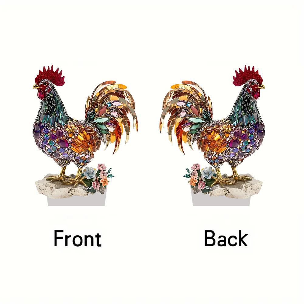 Creative Colourful Fortune Rooster Animal Ornament