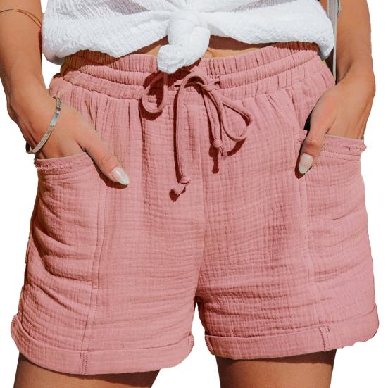 Buy High Waist Women Shorts Simple 