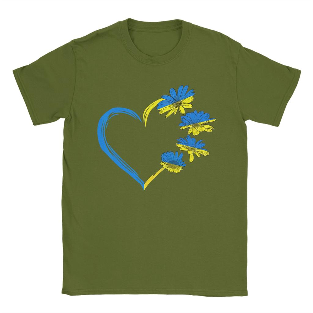 Ukraine Flag Sunflower Vintage Ukrainian Lovers Ukraine TShirt Summer 100 Cotton T Shirts For Couple Hipster Casual Tshirt
