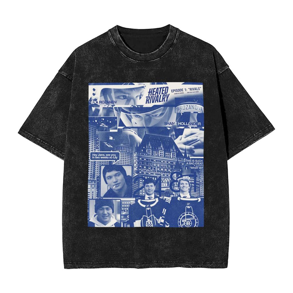 Herren Beheizte Rivalität Ilya Rozanov Basic T-Shirts Top T-Shirts Strand Y2K Lässiges Kurzarm-T-Shirt Herren Hip Hop T-Shirt Heiß