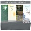 200x73cm Outdoor Garden Rattan Furniture Protective Cover Water UV Resistant Grey