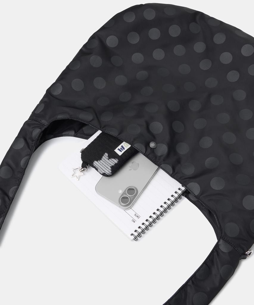 Musinsa Standard Woman Women'S Polka Dot Hobo Crossbody Bag [Black]