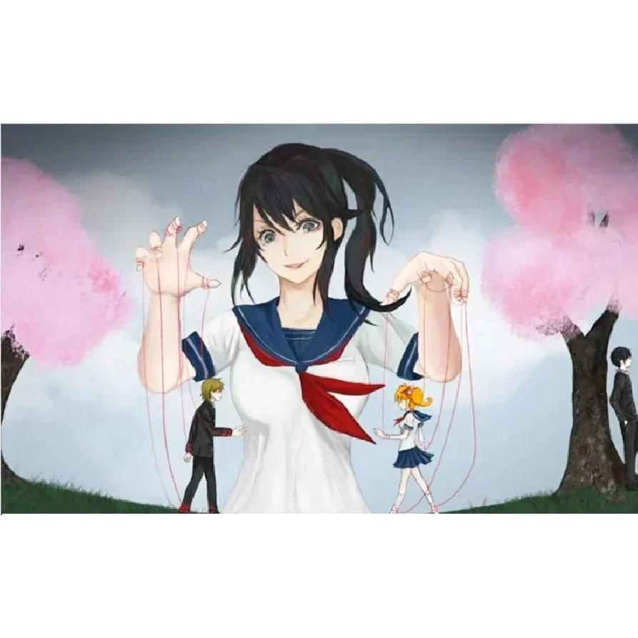Halloween Jeu Ayano Aishi Cosplay Anime Costume Yandere simulateur Yandere Chan marin Costume lycée Jk uniformes