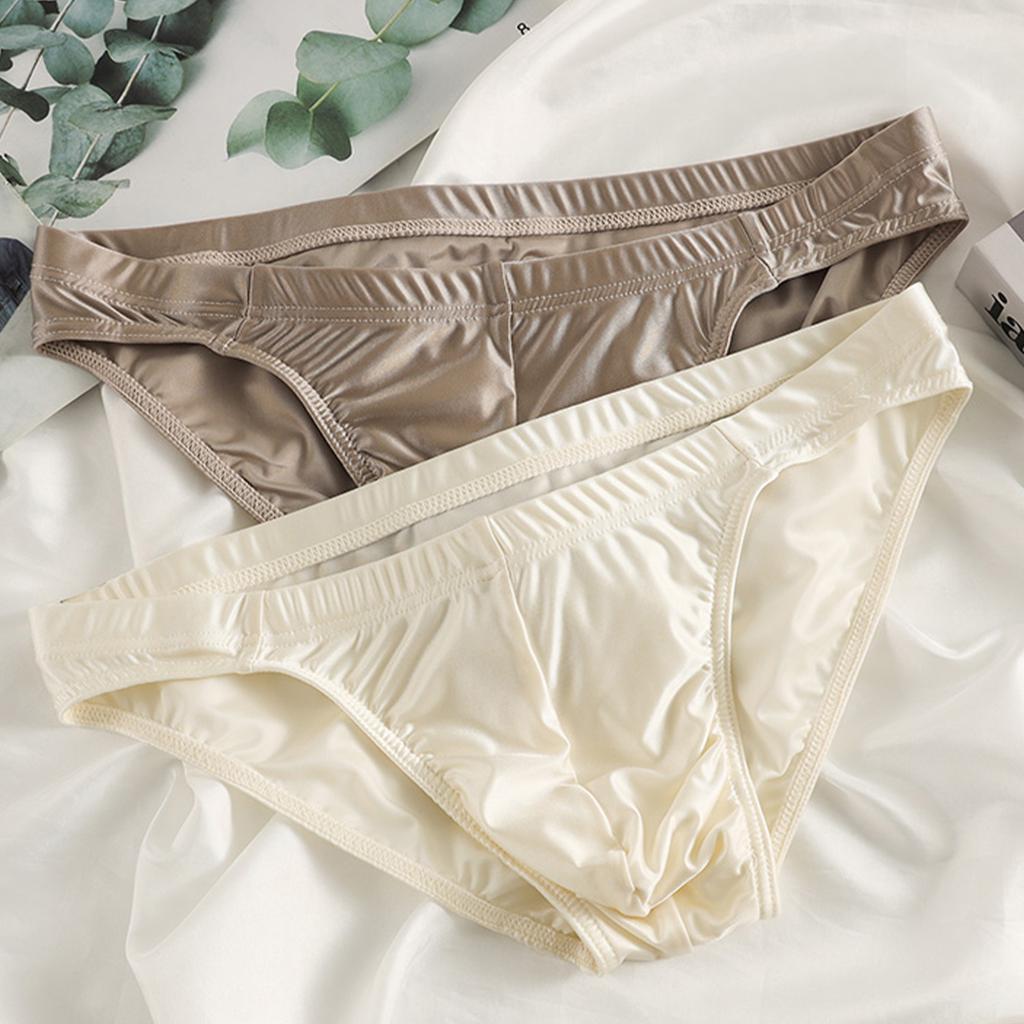 Men's Underwear Men's Ice Silk U Convex Ultra-thin Sexy Triangle Pants Youth Men's Underwear