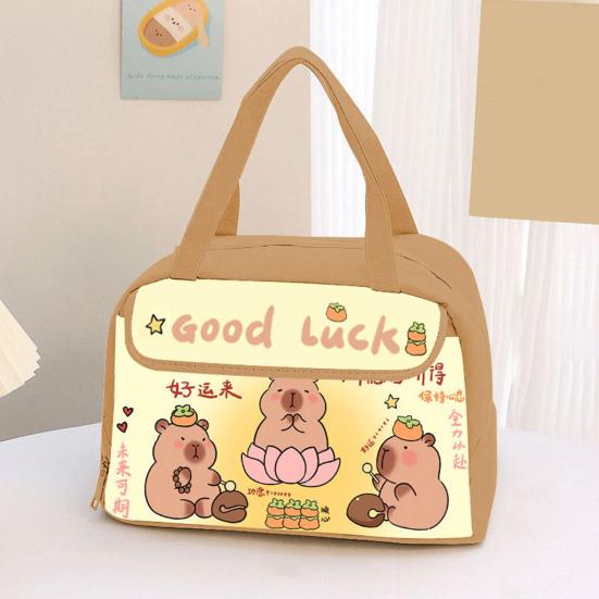 Cartoon Lunch Bag Insulated Bag Large Capacity Zipper Closure Waterproof Easy to Clean Lunch Tote Bag with Handle