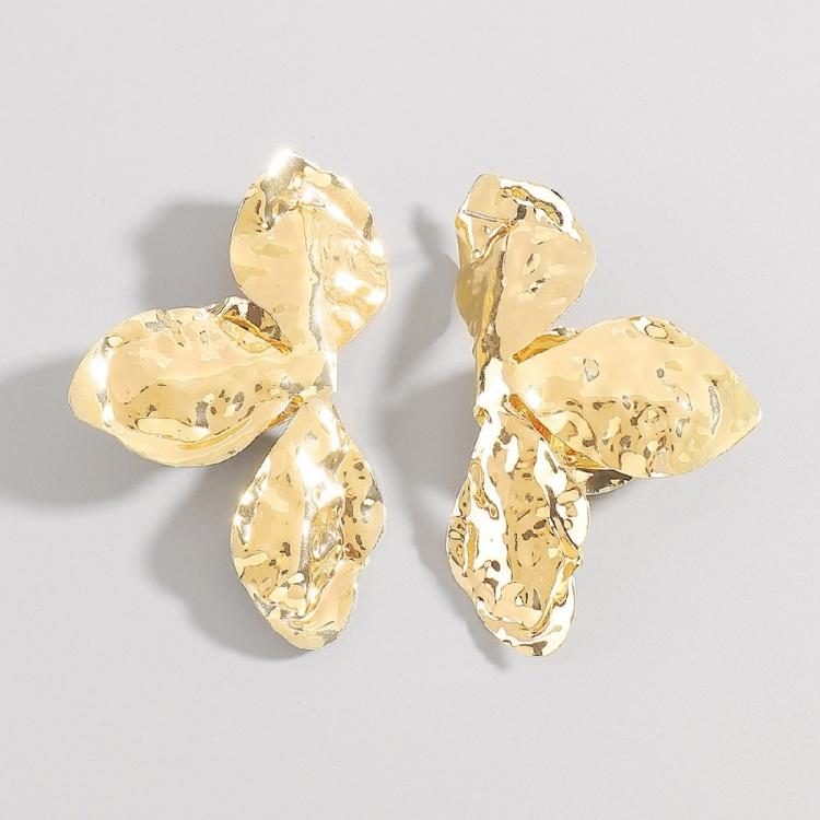 Delicate Petal Earrings Showcasing Exquisite Wrinkle Details Adult Jewelry Elegant Dangle Earrings for Modern Women