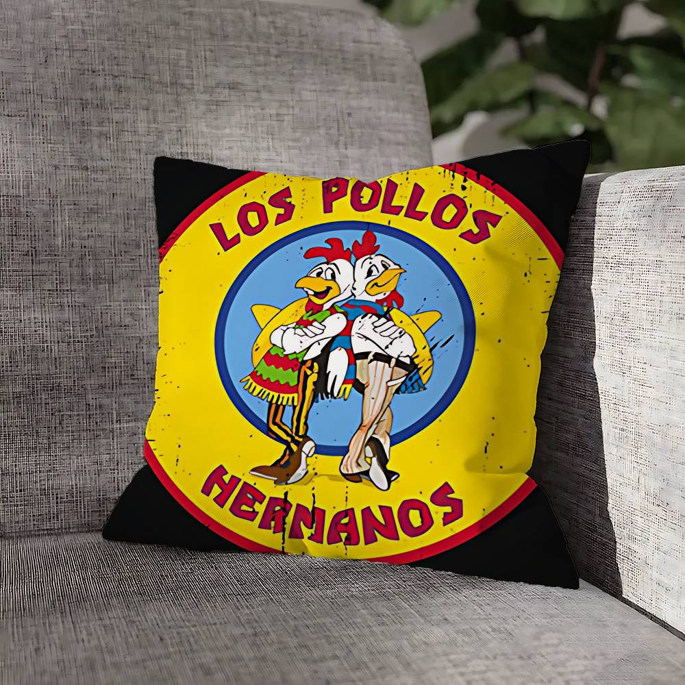 L-Los P-Pollos Hermanos Pillow Case For Sofa Decor Car Office Room Printing Cushion Cover Decorations and Protector