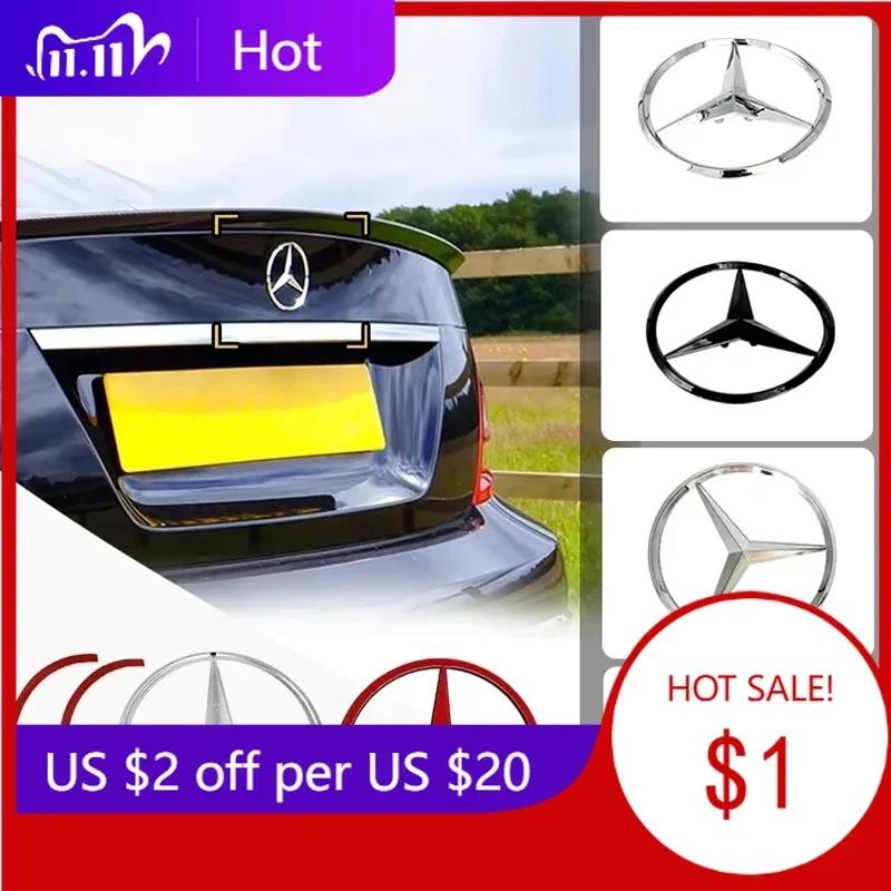 Fcgqu8 Car Sticker Hot For Mercedes Benz 9cm ABS Car Rear Decal Trunk Emblem Sticker For Mercedes Benz S320 W164 W203 W204 W168 C180 E3
