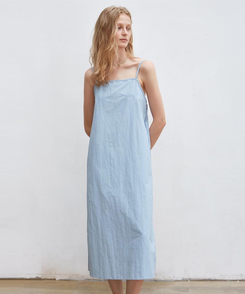 Nigaennikol Mood Sleeveless Long Dress_Sky Blue