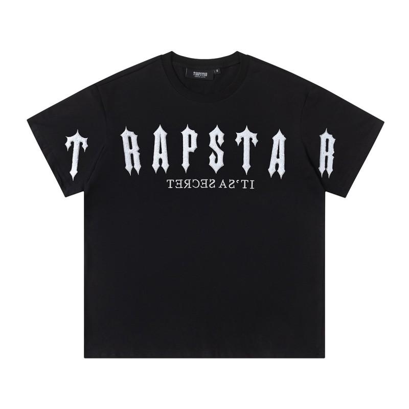 Mens Oversized Streetwear Polo Shirt With Embroidered - Retro Urban Casual Tee