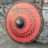 Středověký Larp Warrior Dřevo Ocel Viking Kulatý štít Brnění Kulatý štít