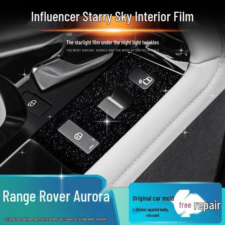 Starry Sky Film for Range Rover Evoque Interior Wrap - Frosted Decal, Damage-Free Replacement.