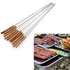 10 Stück BBQ Grill Bratnadel Bratwerkzeuge Brochette Zange Kebab Spieße