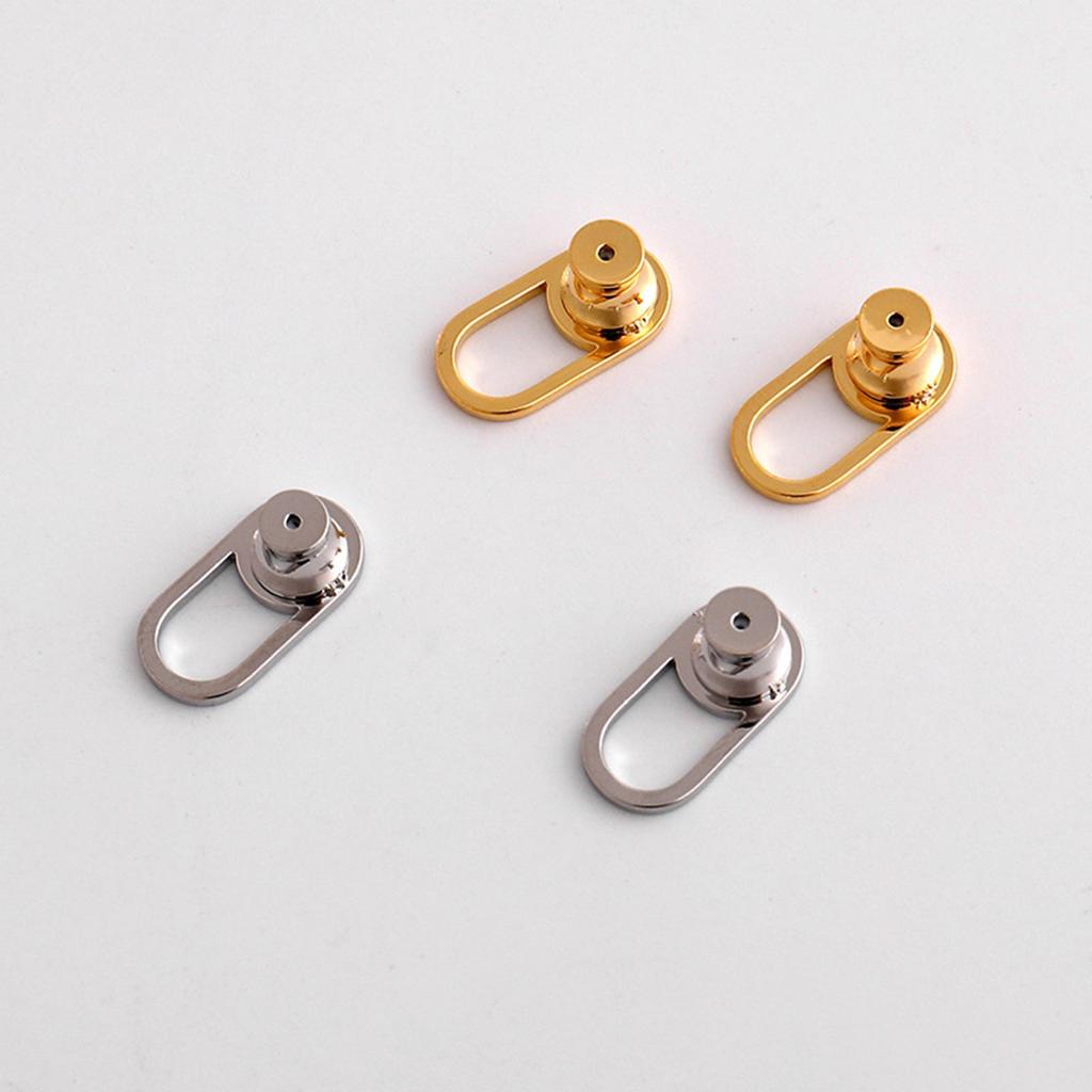Pack of 4 U Shaped Earring Lifter Backs for Heavy Earrings and Droopy Earlobes Large Earring Back Replacements