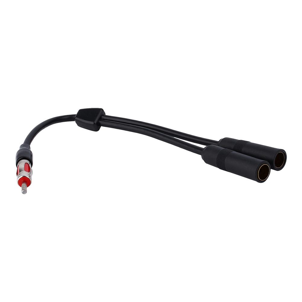 Auto Auto Radio Antenne Stereo 2Buchse auf 1Stecker Splitter Verlängerungskabel Draht