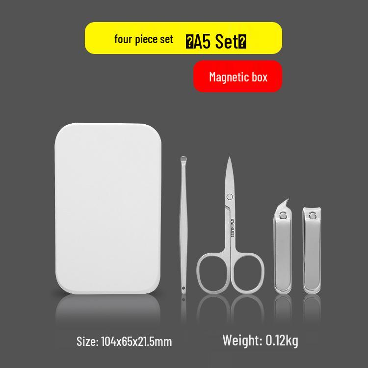 Custom Logo Stainless Steel Manicure Set: Nail Clippers & Tools Gift Set