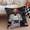 Brazilian Handsome Athlete NNeymar Jr Cushion Cover Throw Pillow Cover Hidden Button Durable Polyester Chair Cushion