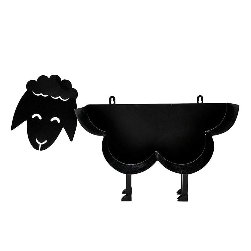 Cute Black Sheep Black Toilet Paper Handle, Novelty Toilet Paper Handle | Paper Handle (Black)