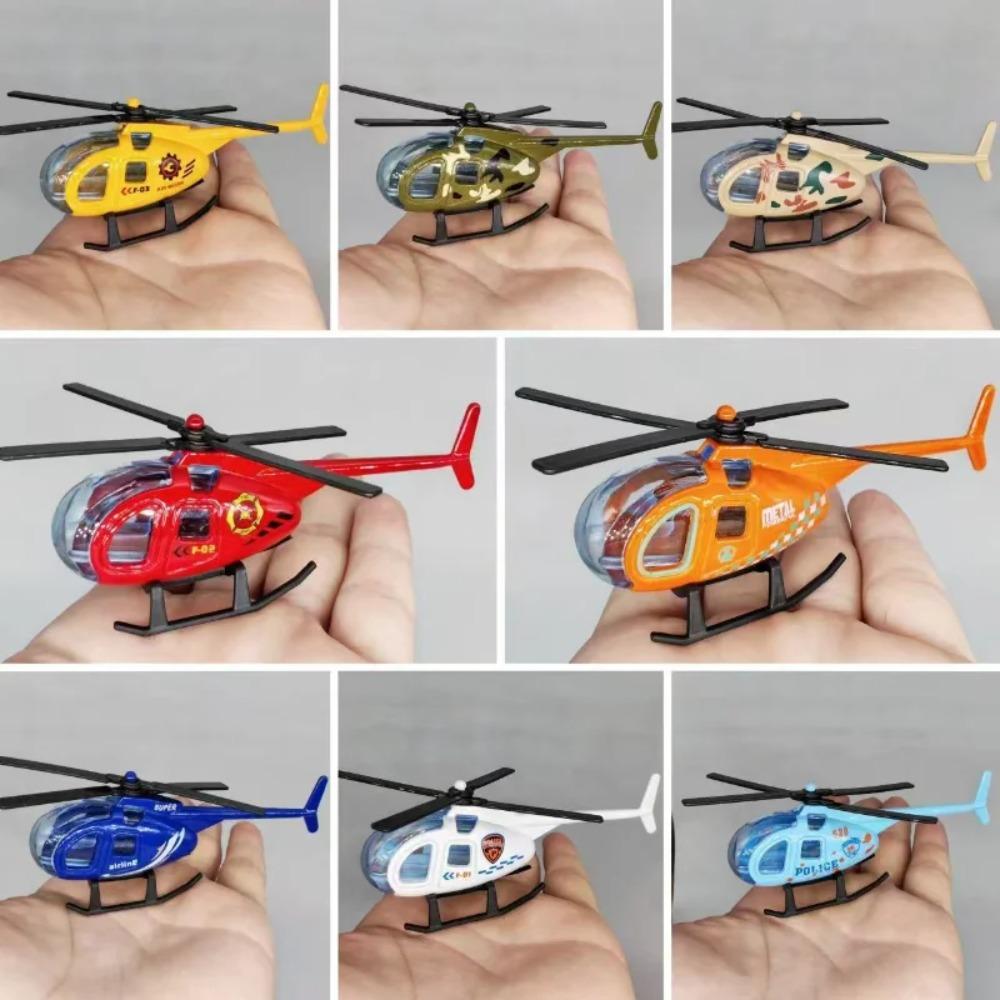 Alloy Helicopter Model Toys MINI Aircraft Military Collection Decorations Simulation Airplane Toys for Kids Boys Birthday Gift