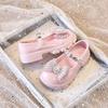 Girls' Leather Dance Shoes – Soft-Soled French Princess Style, British-Inspired for Children's Dance School