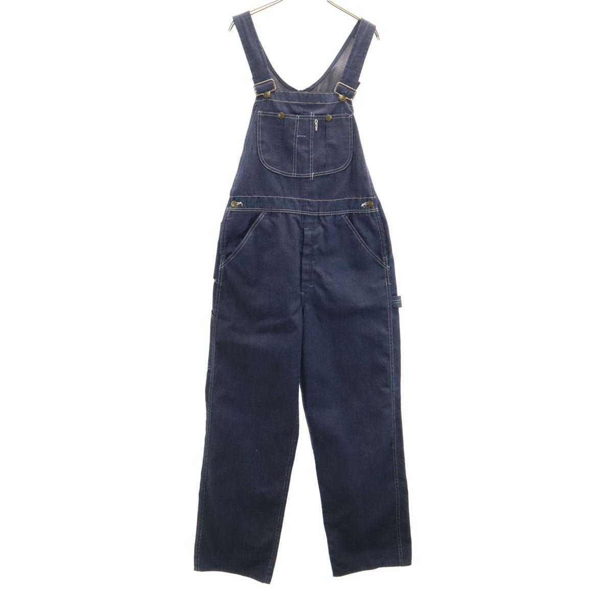 

Sears 70-е 80-е винтажный джинсовый комбинезон темно-синий малярный мужской б/у