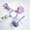 Niedlicher Auto-Schlüsselanhänger, Eiscreme, Bubble Tea, Keks, rosa, Schlüsselanhänger für die beste Freundin, Frauen, Mädchen, Tasche, Geschenk, Schmuck, Zubehör, Initiale