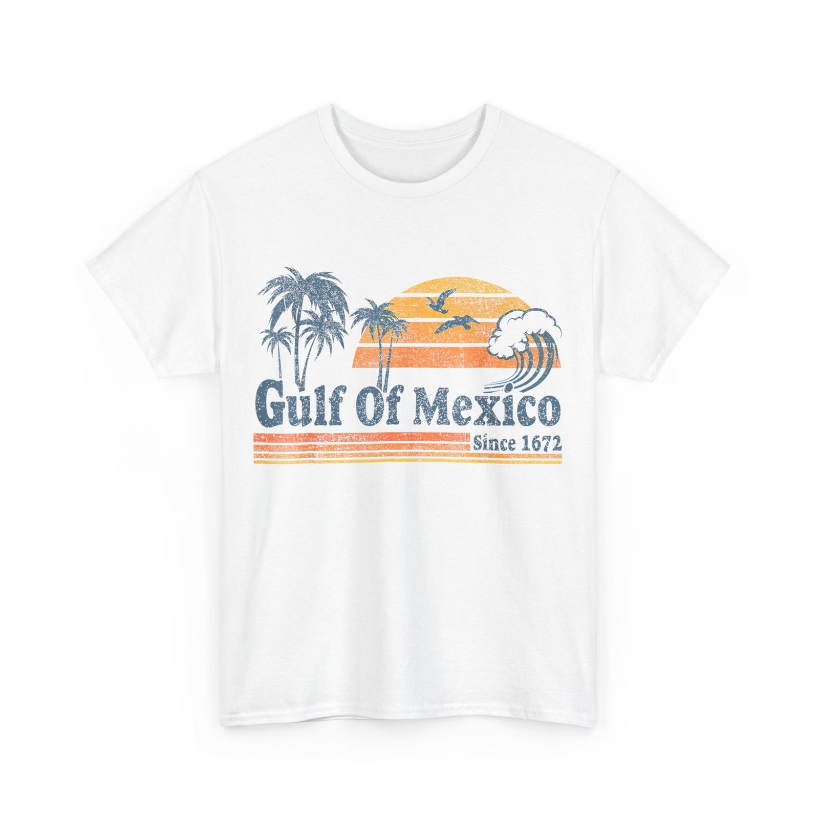 Gulf of Mexico Since 1672 Retro Vintage Beach T-Shirt XXXXL