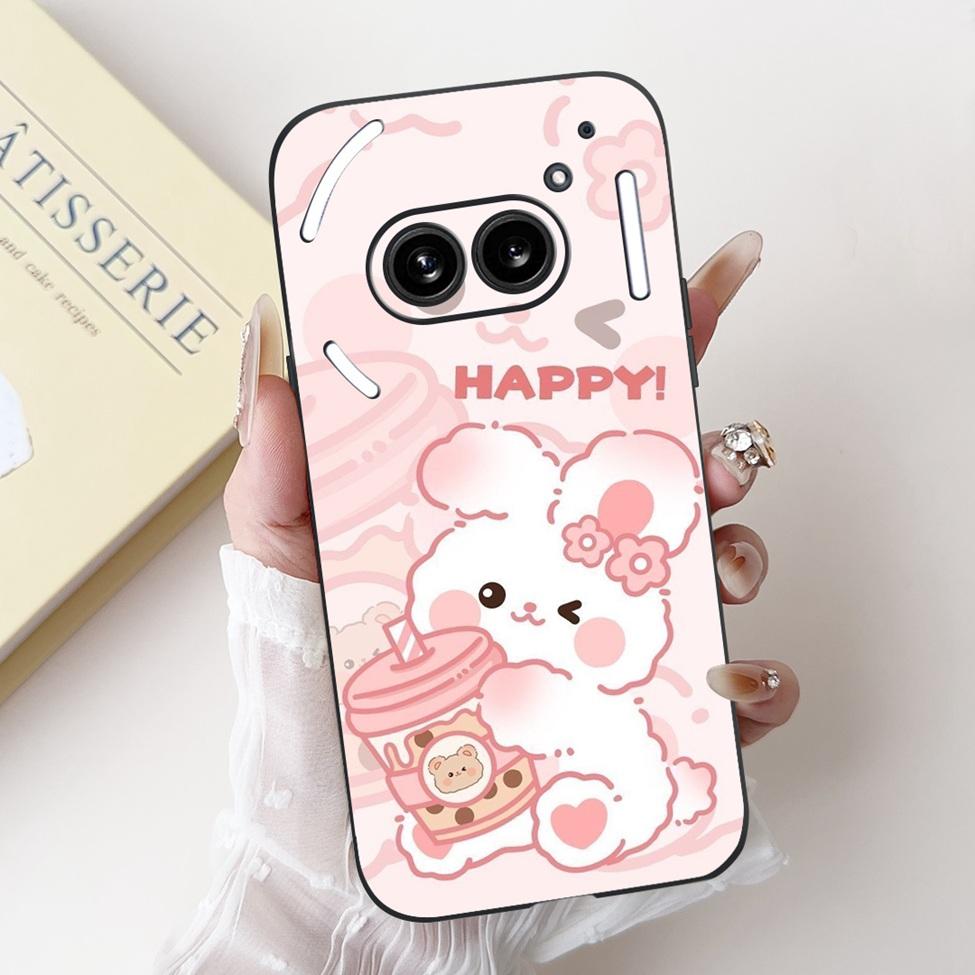 6.7" For Nothing Phone 2A Case A142 Silicone Luxury Flower Cute Cartoon Funny Shockproof Phone Case For Nothing Phone (2A) Cover