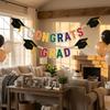 Felt Graduation Pennant Hanging Ornament With Wooden Beads For Photography Backdrops Graduation Ceremony And Celebration