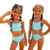 Girls Two Piece Swimsuit Set Tankini Top and Bottom Star Print Summer Beach Swimwear for Kids Lightweight Comfortable Fit