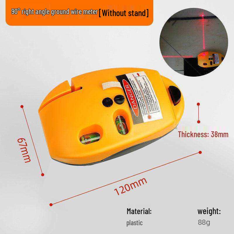 High Precision 90° Infrared Laser Line Level Tool