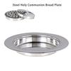Durable 304 Stainless Steels Ceremonial Plate Holy Communion Bread Tray For Church Services And Pastry Presentation